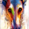 Greyhound Dog Colorful
