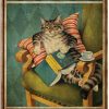 Cat Read Book Drink Tea That What I Do