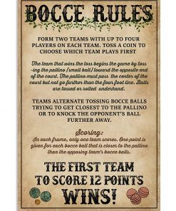 Bocce Rules 2 Teams