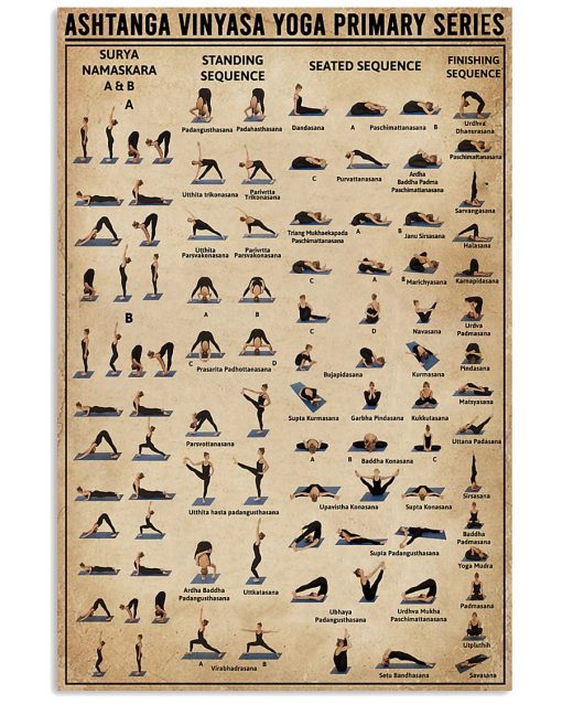 Ashtanga Vinyasa Yoga Primary Series Poster