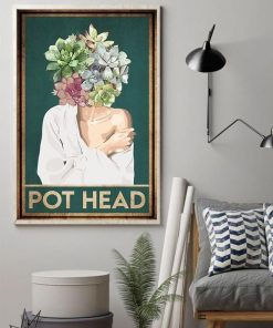 Pot Head Garden Lovers Funny Poster