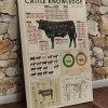 Cattle Anatomy Beef Knowledge Poster