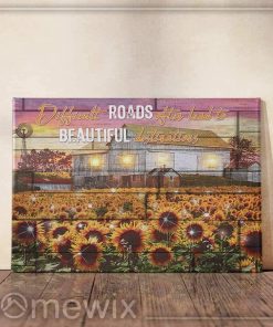 Sunflower Farm Living Roads Poster
