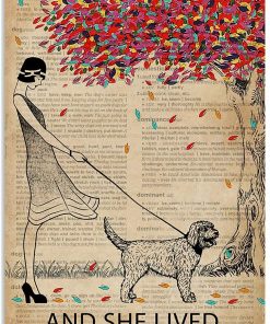 She Lived Ever After Happily Labradoodle Poster