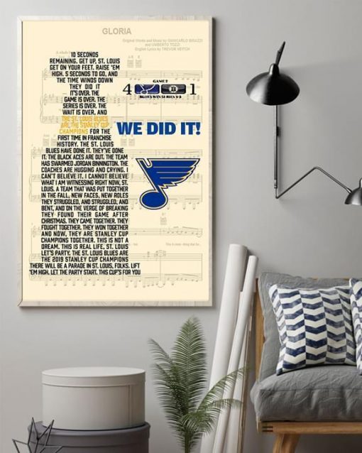 The St Louis Blues Are The Stanley Cup Champions Poster