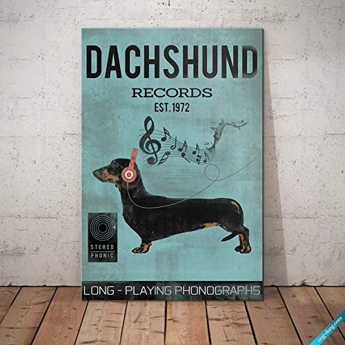 Dachshund Dog Record 1972 Poster