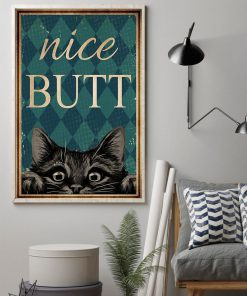 Black Cat Peaking Nice Butt Funny