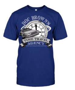 Hillarious BTTF Doc Brown Time Travel Agency