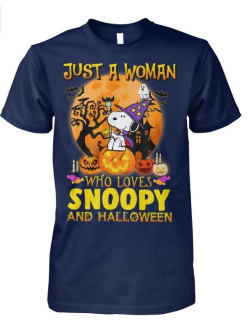 Just A Woman Who Loves Snoopy and Halloween