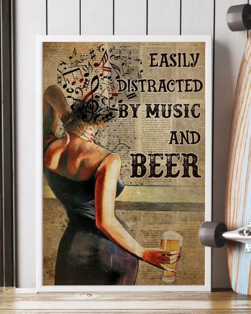 Woman Easily Distracted By Music And Beer