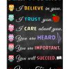 Dear Students I Believe In You I Trust You Teacher Poster