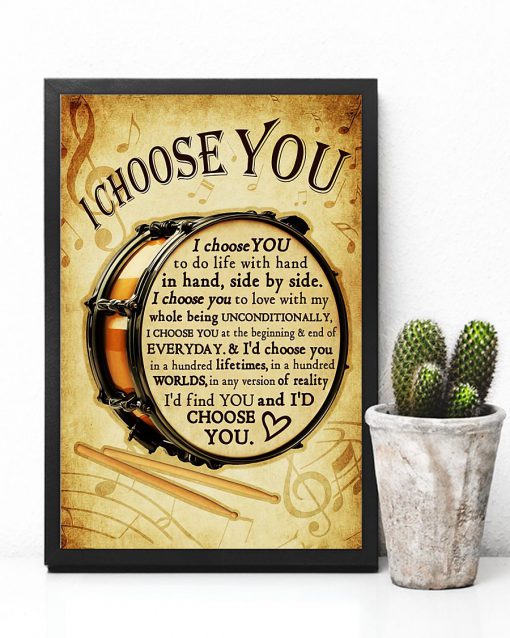 Drummers I Choose You Posterx