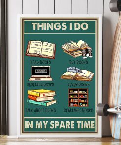 Librarian Things I Do In My Spare Time Books Posterc