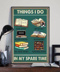 Librarian Things I Do In My Spare Time Books Posterx