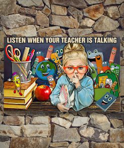 Listen When Teacher Is Talking Posterx