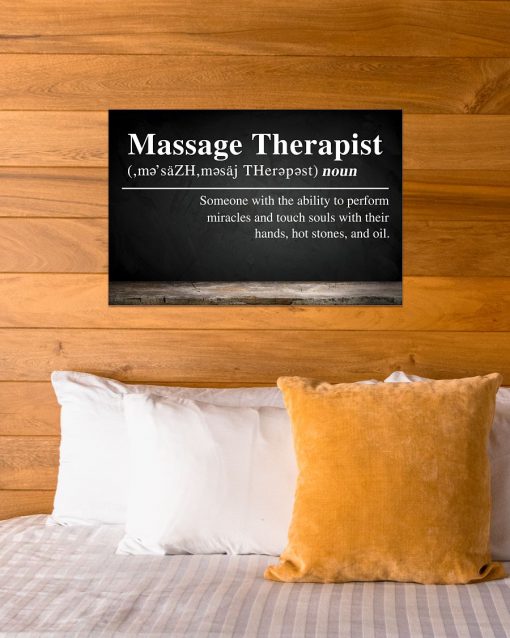 Massage Therapist Definition Posterc