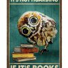 Owl It's not hoarding If it's books poster