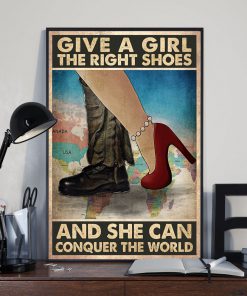 Pilot Give a girl the right shoes and she can conquer the world posterx