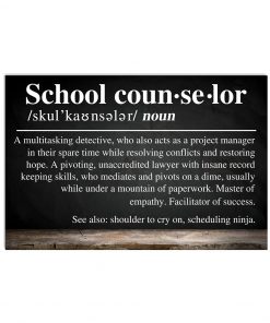 School Counselor Definition Poster