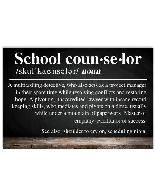 School Counselor Definition Poster