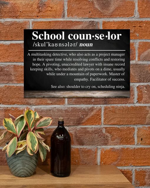 School Counselor Definition Posterc