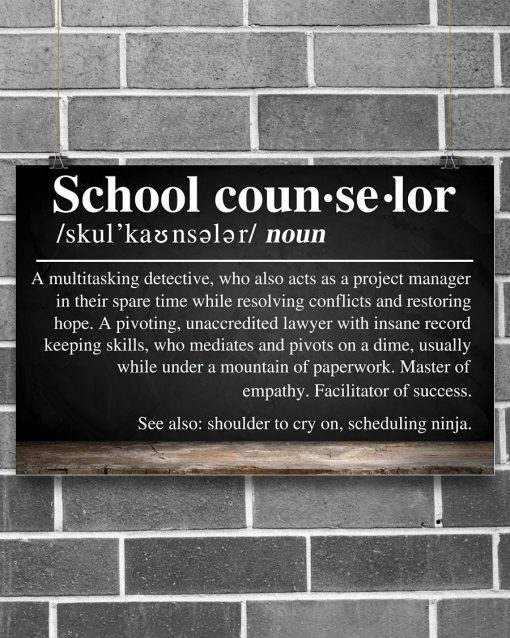 School Counselor Definition Posterz