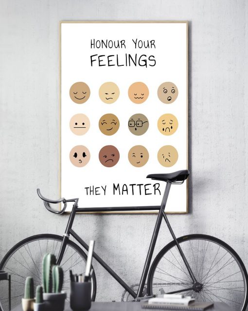 Social Worker Honour Your Feelings They Matter Posterc