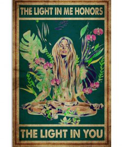 Yoga The light in me honors the light in you poster