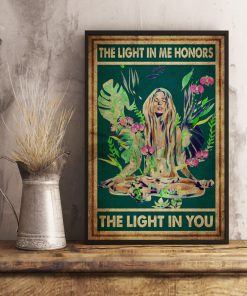 Yoga The light in me honors the light in you posterx