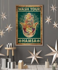 Yoga wash your hamsa posterx