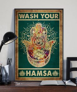 Yoga wash your hamsa posterz