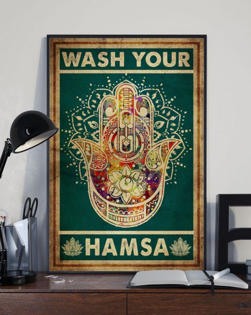 Yoga wash your hamsa posterz