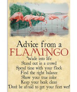 Advice from a flamingo poster