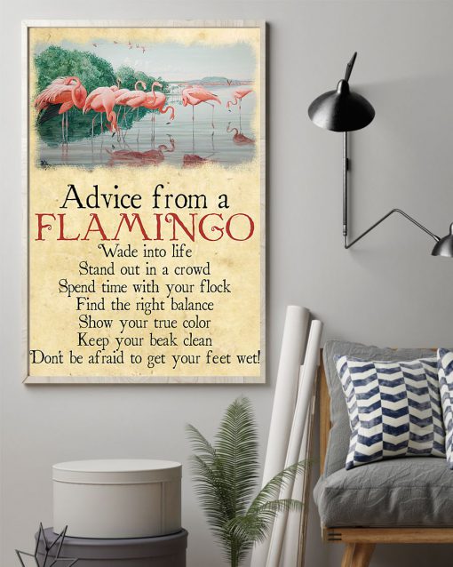 Advice from a flamingo posterz