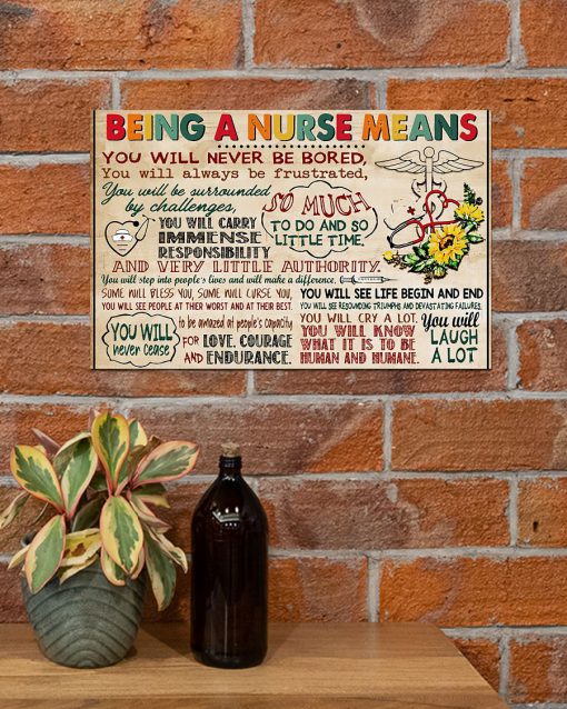 Being A Nurse Means You Will Never Be Bored Posterx