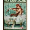 Being a human is too complicated time to be a mermaid poster