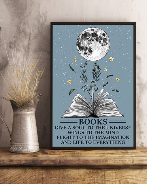 Books Give A Soul To The Universe Posterc