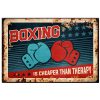 Boxing Is Cheaper Than Therapy Poster