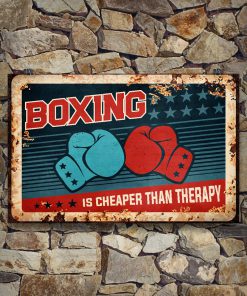 Boxing Is Cheaper Than Therapy Posterx