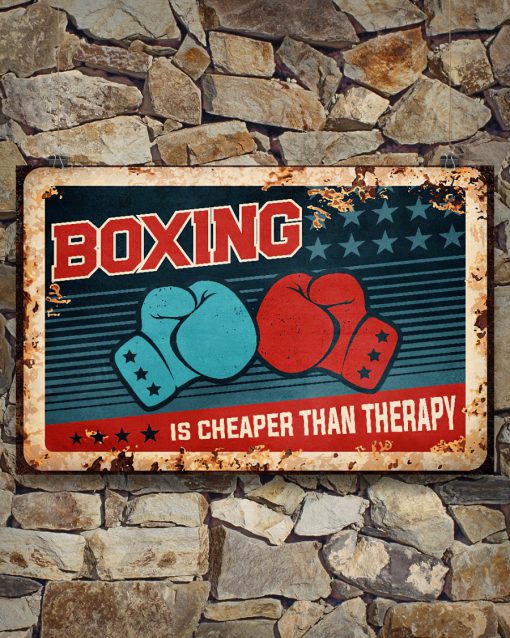 Boxing Is Cheaper Than Therapy Posterx