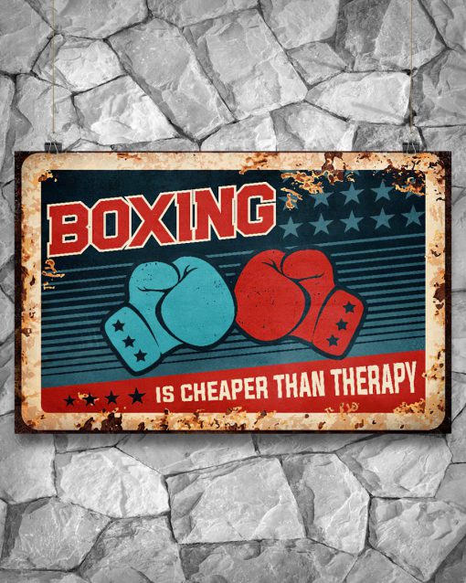 Boxing Is Cheaper Than Therapy Posterz