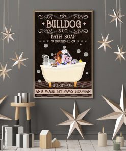Bulldog Company Bath Soap Posterc