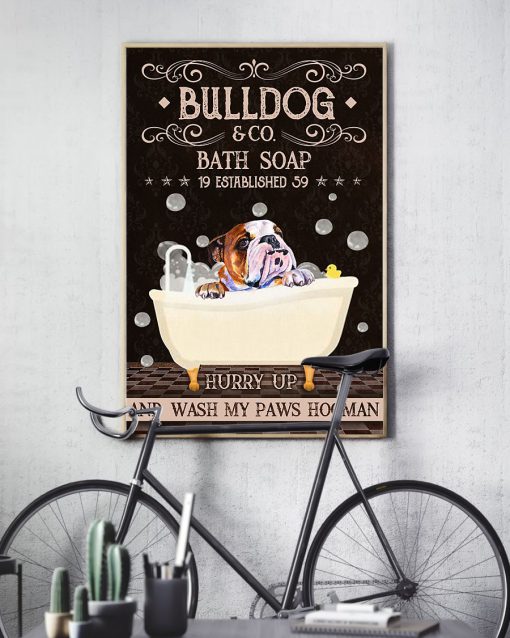 Bulldog Company Bath Soap Posterx