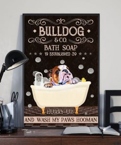 Bulldog Company Bath Soap Posterz