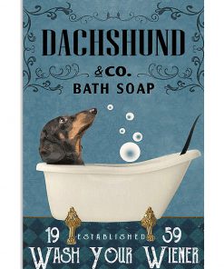 Dachshund Bath Soap Company Vintage Poster