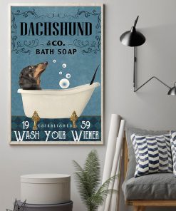 Dachshund Bath Soap Company Vintage Posterz