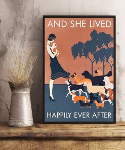 Dog And She Lived Happily Ever After Posterc