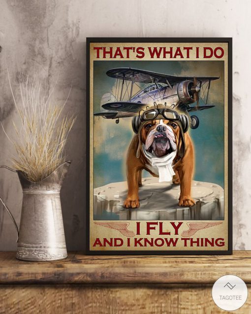 Dog That's what I do I fly and I know thing posterx