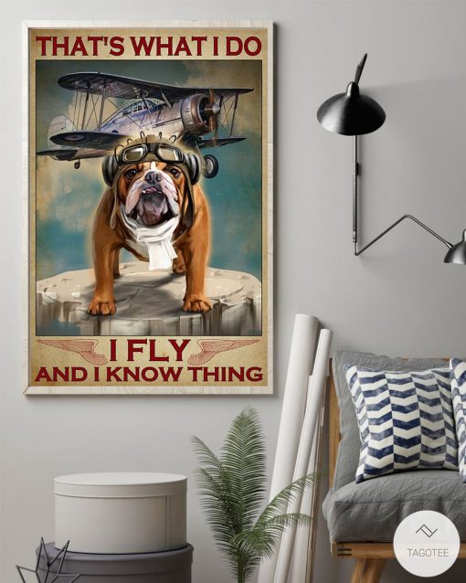 Dog That's what I do I fly and I know thing posterz