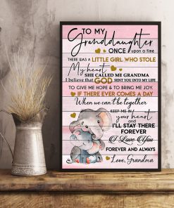 Elephant To my granddaughter once upon a time There was a little girl who stole my heart she called me grandma posterc